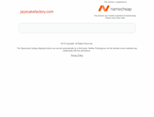 Tablet Screenshot of jayscakefactory.com